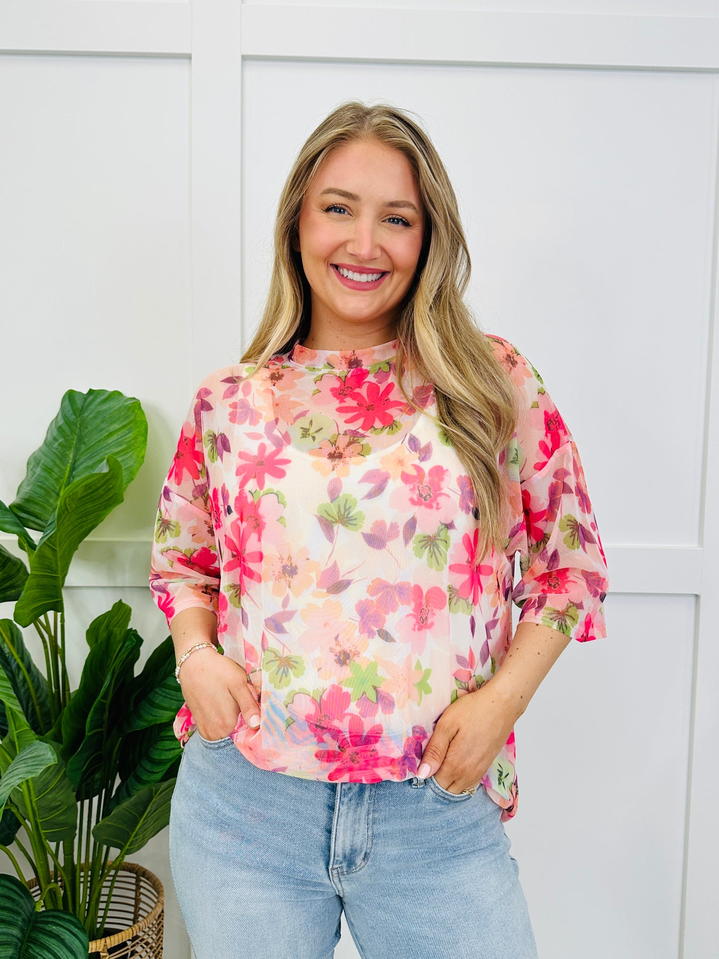 Wildflower Watercolors Top