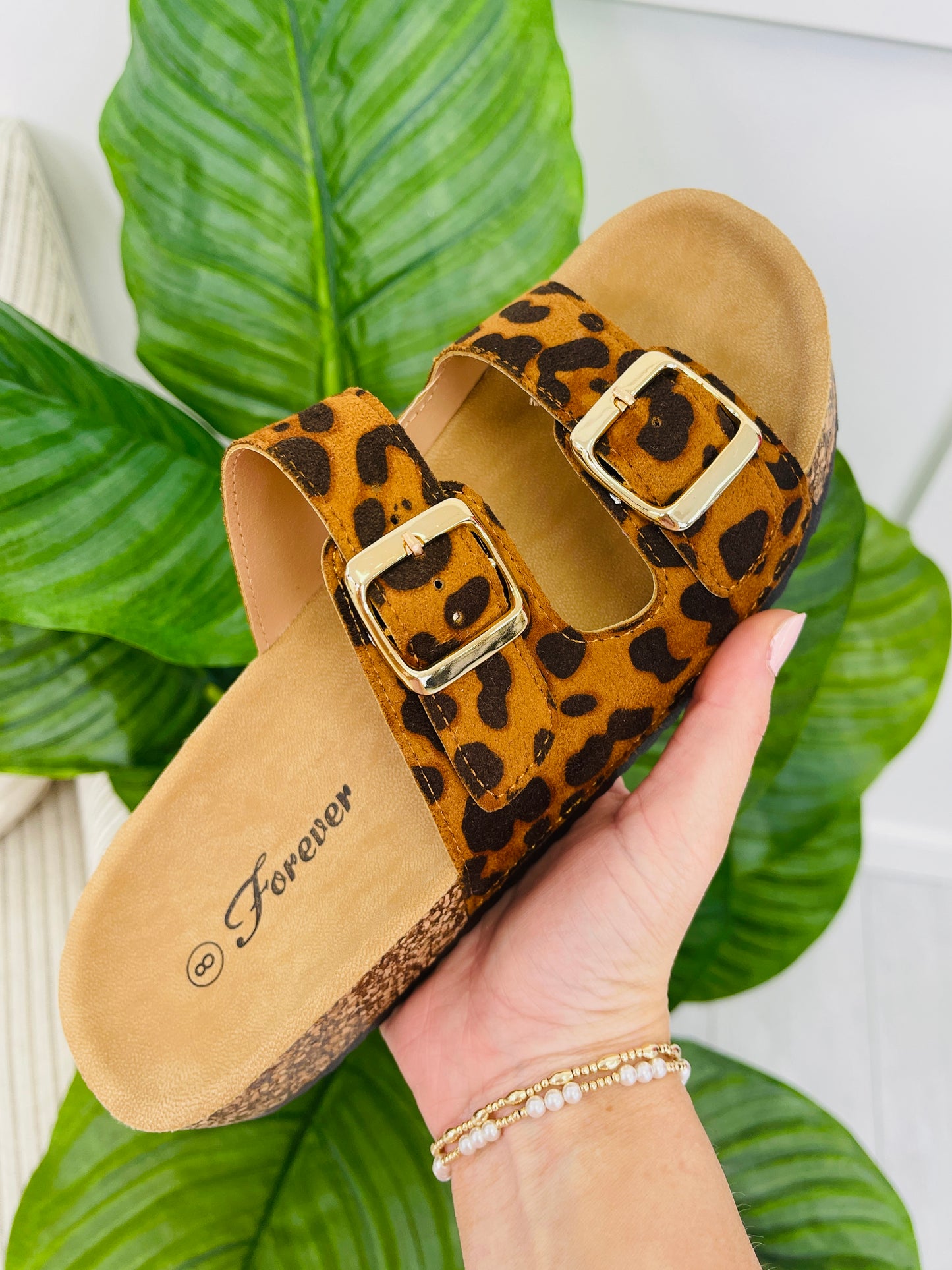 Daily Step Sandals In Leopard