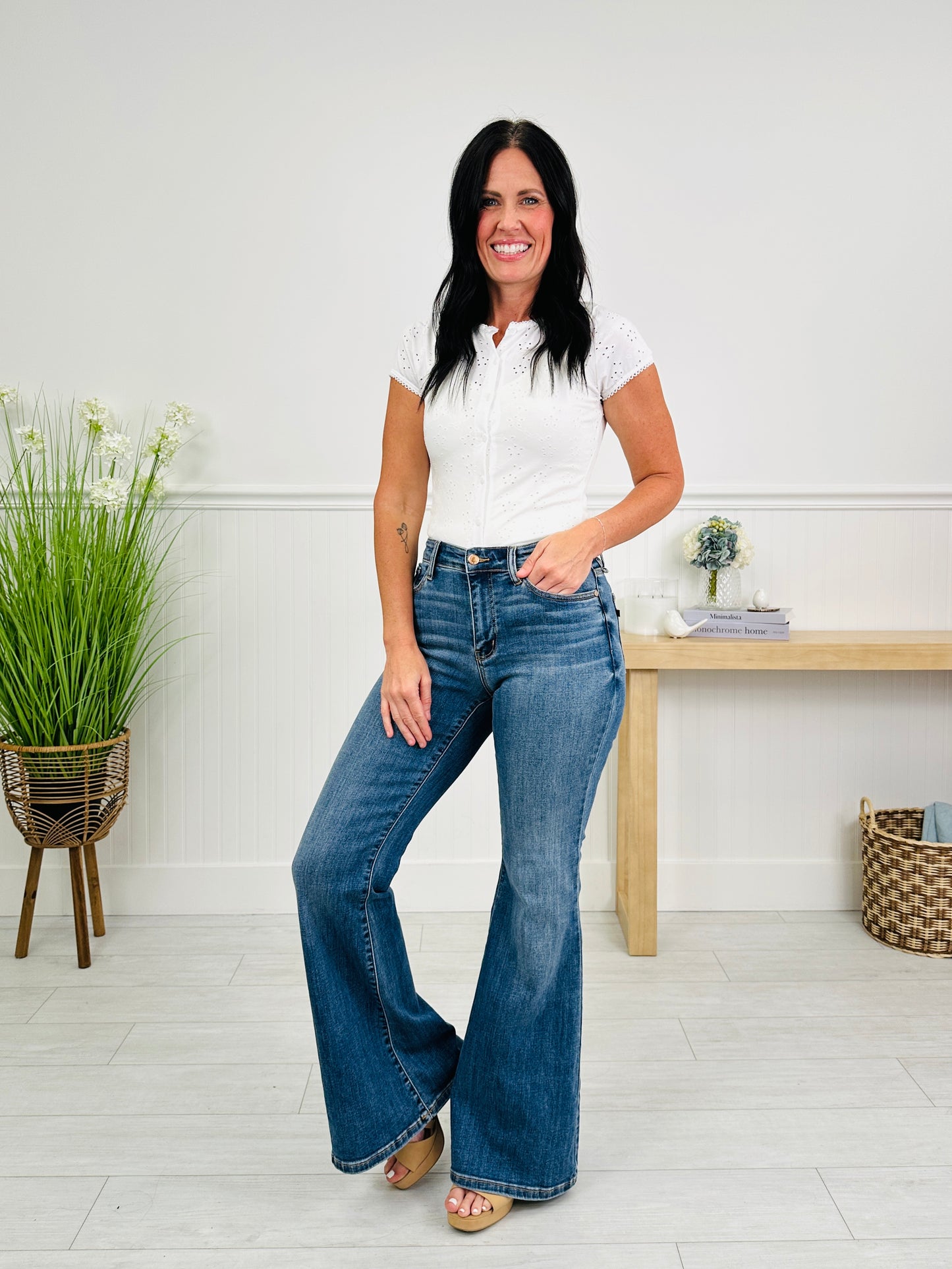 Judy Blue Turning Heads Flare Jeans