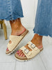 Coastal Buckle Sandals In Natural