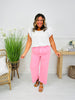 Make Me Blush Wide Leg Cropped Jeans