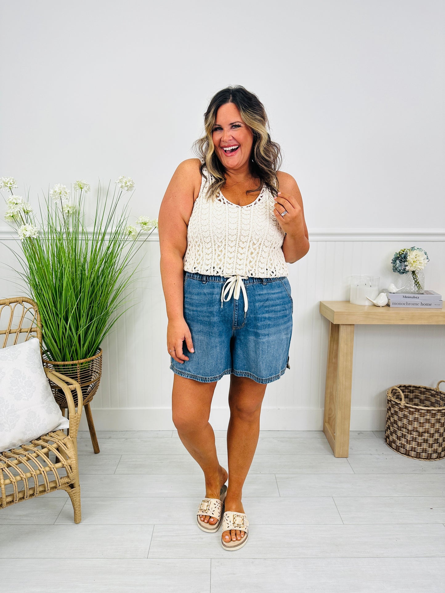 Judy Blue Comfort First Baggy Featherweight Shorts