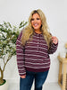 Fine Line Top In Wine