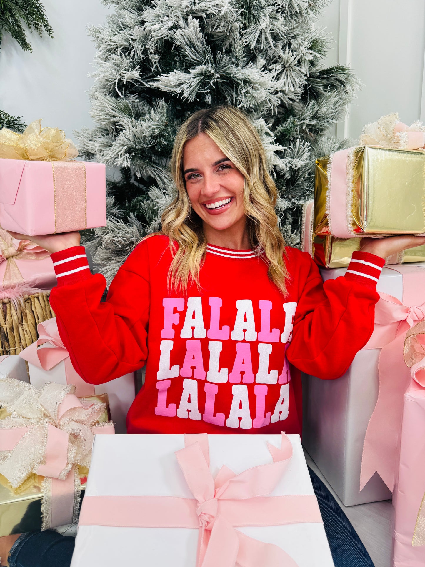 Fa La La Forever Graphic Crewneck Sweatshirt