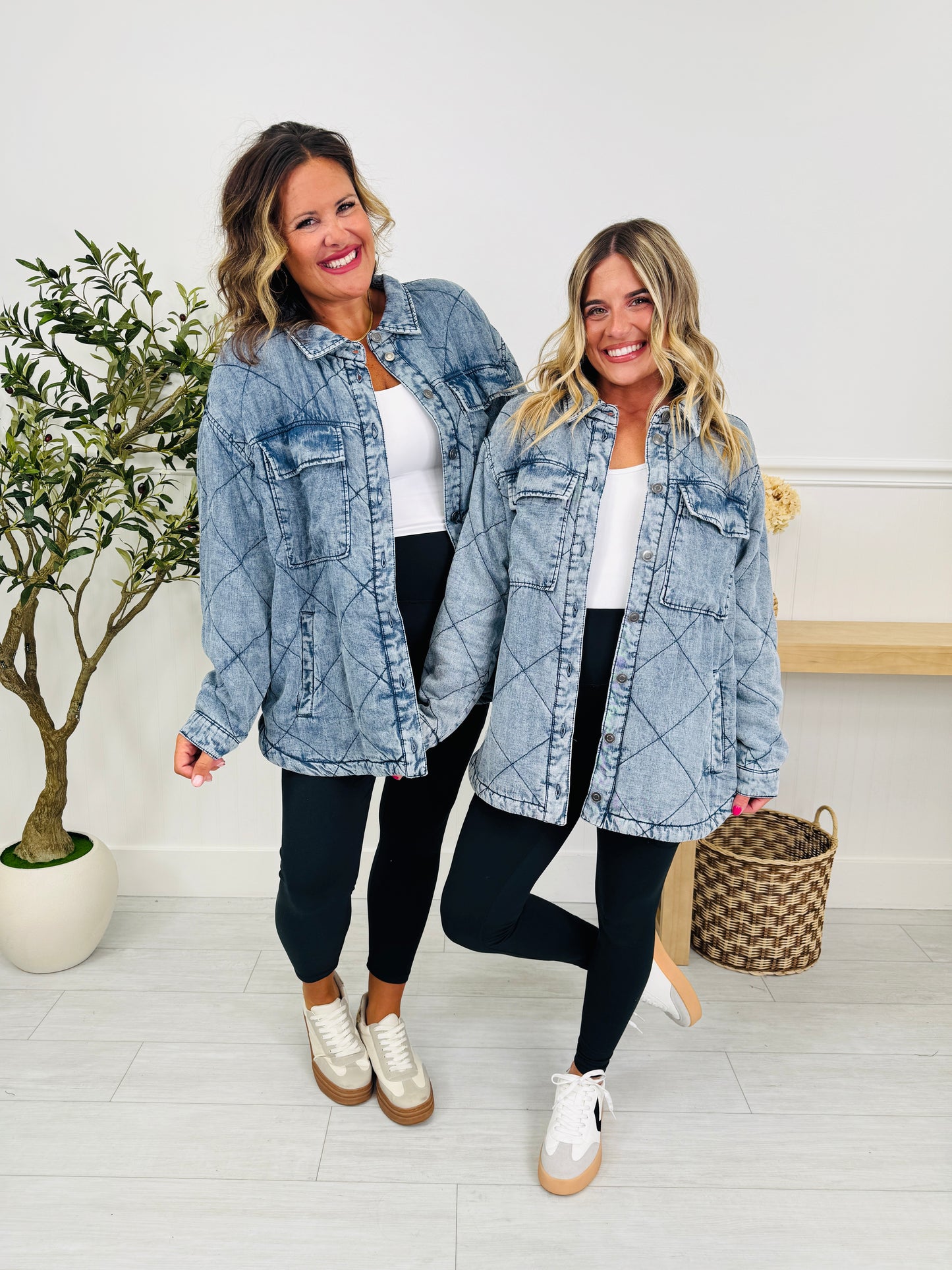 Quilted Comfort Denim Jacket