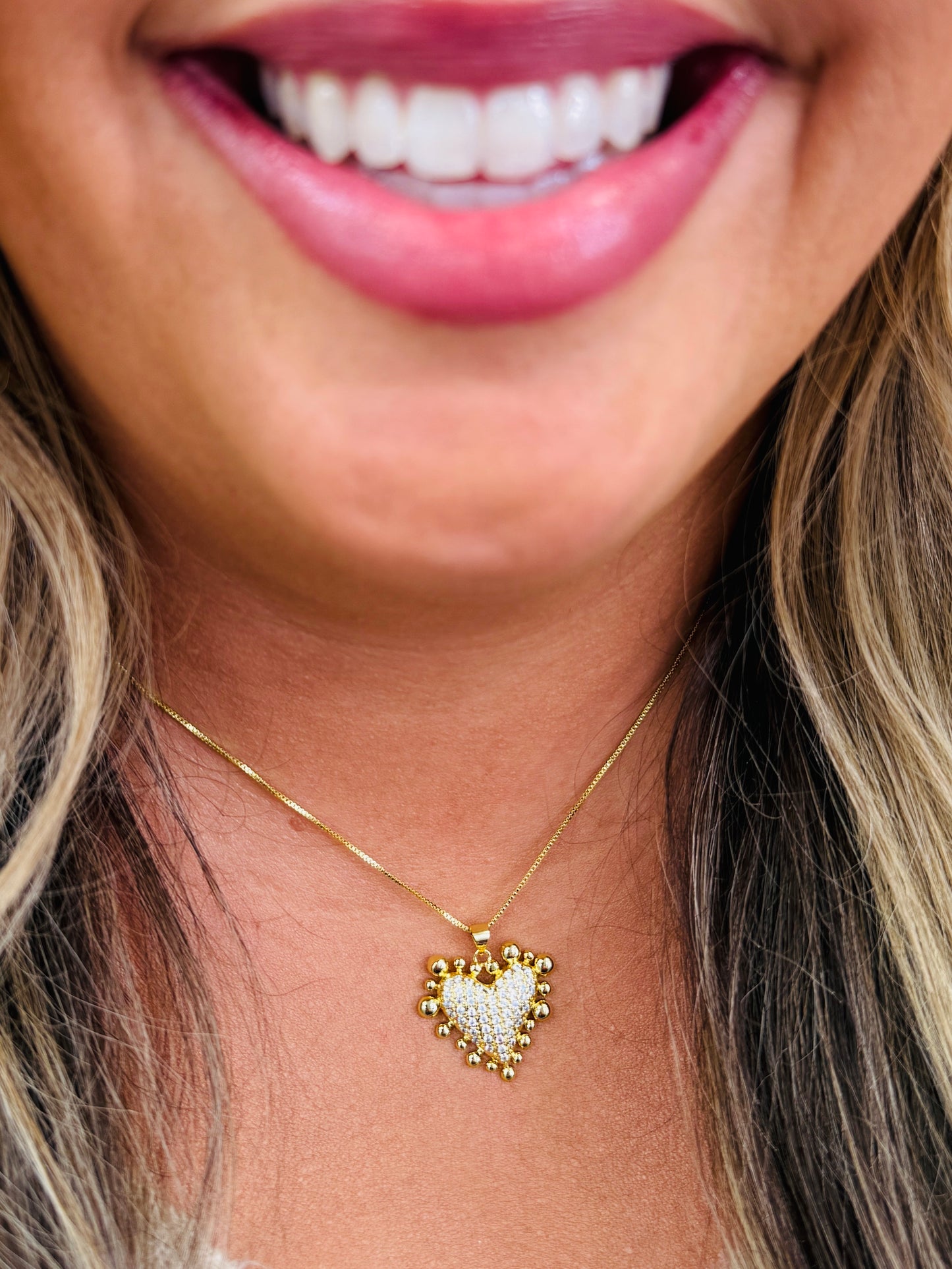 Shining Love Necklace In Multiple Colors