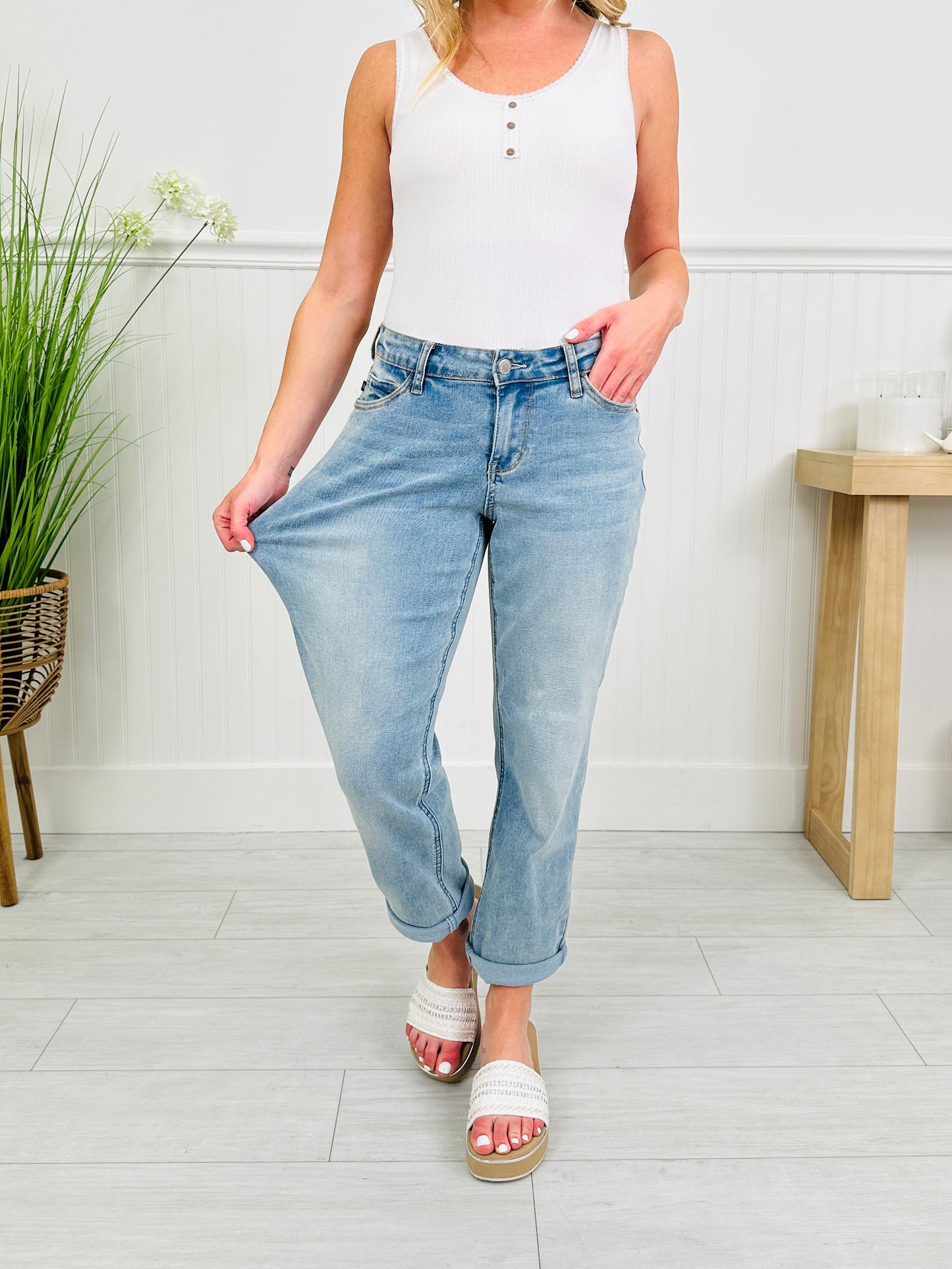 Judy Blue Keep Your Cool Cooling Boyfriend Jeans