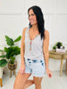 Petal Lined Tank Top In Dove Grey