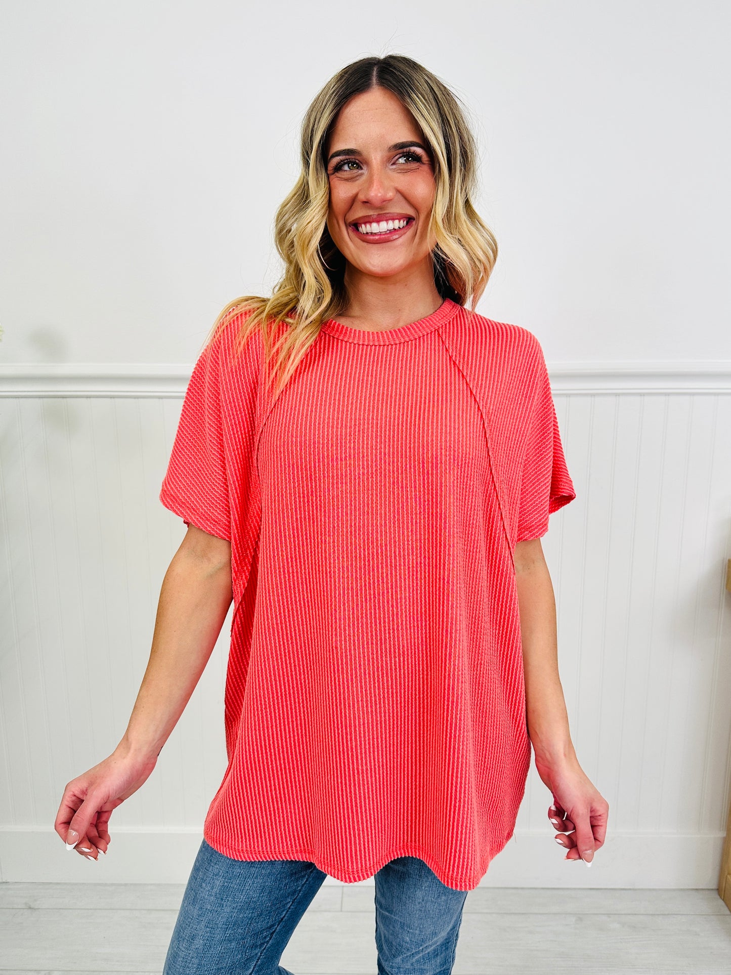 Pop of Color Top in Multiple Colors