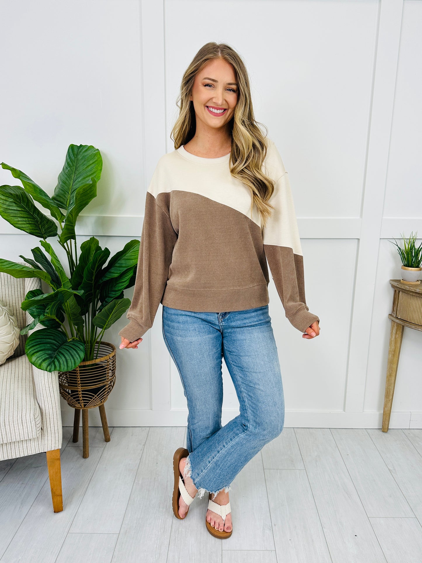 Contrast Comfort Pullover In Multiple Colors
