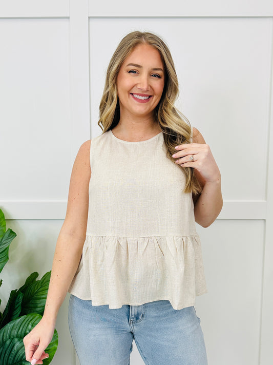 Hushed Color Top In Oatmeal