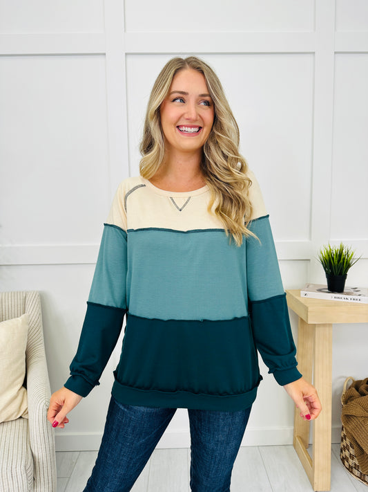 Skip The Rules Top in Teal Combo