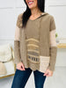 Stitched Together Sweater In Brown