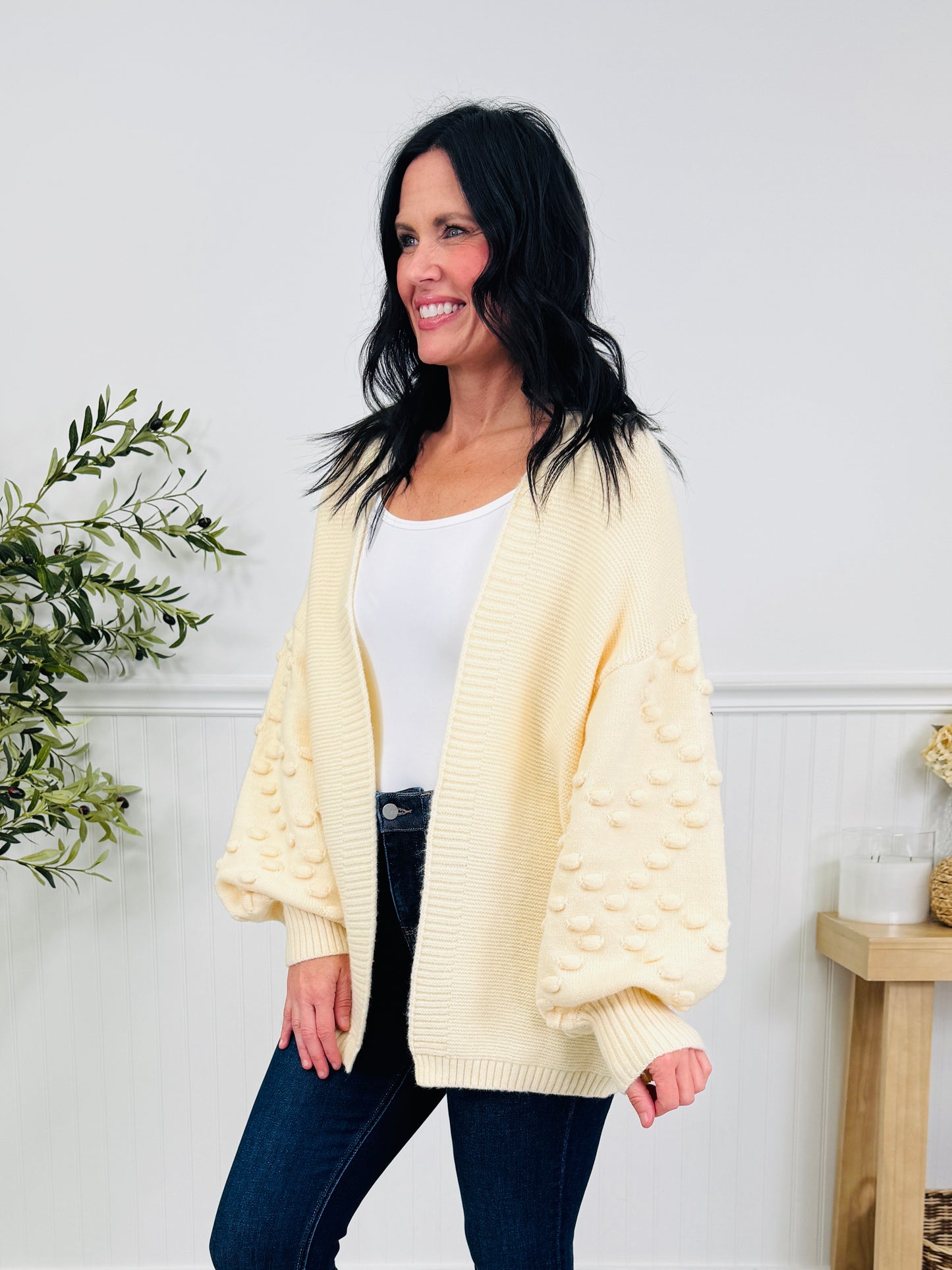Layer Love Cardigan in Ivory
