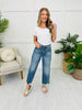 Judy Blue Mystical Magical Rigid Magic Cropped Wide Leg Jeans