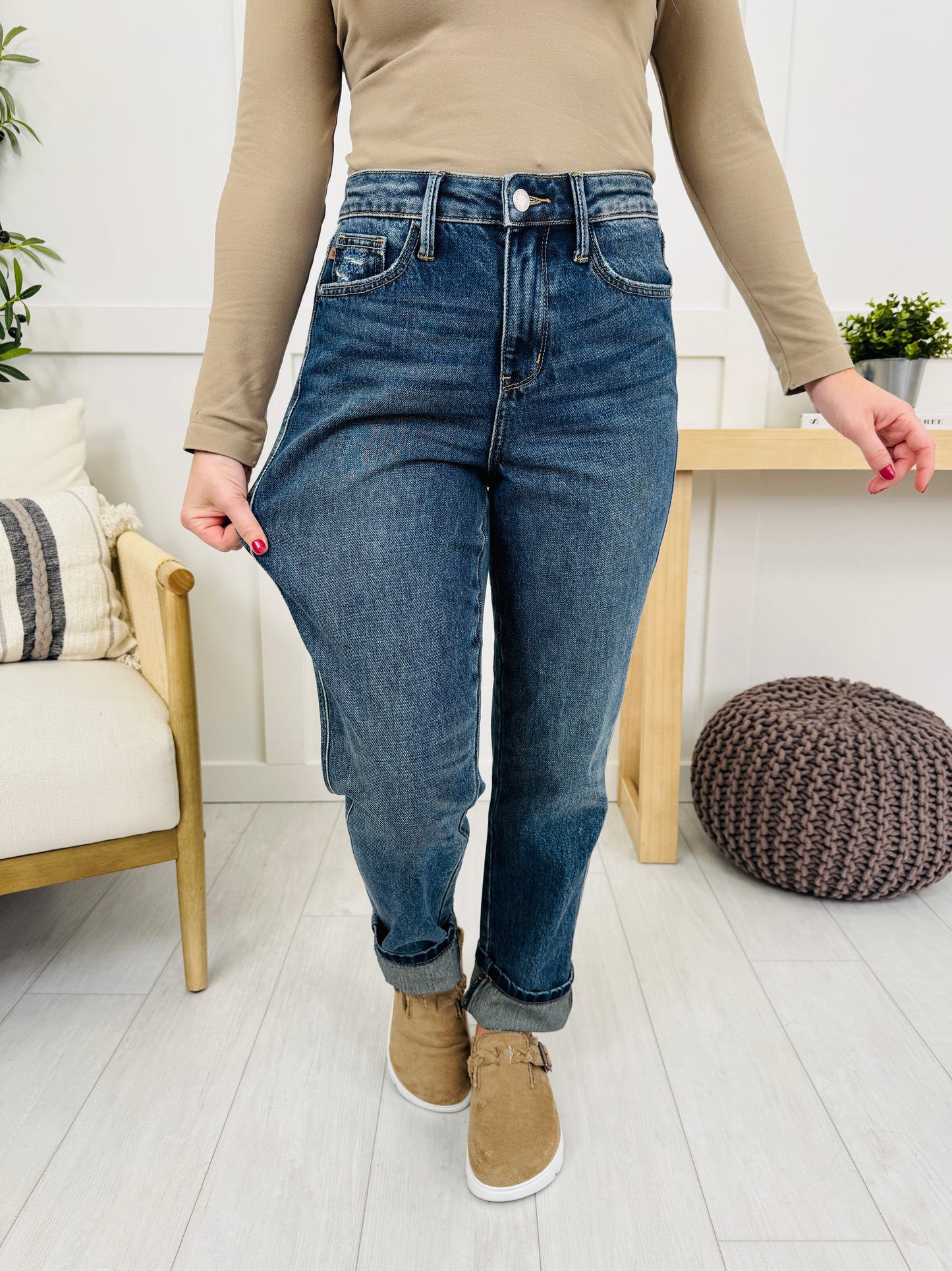 Judy Blue Straight to Style Rigid Magic Straight Leg Jeans