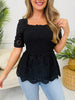 Romanced Ruffle Top- Multiple Colors!