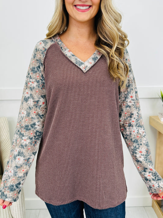 Dreamfield Daze Top in Brown