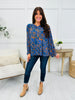Spiced Blooms Top In Indigo