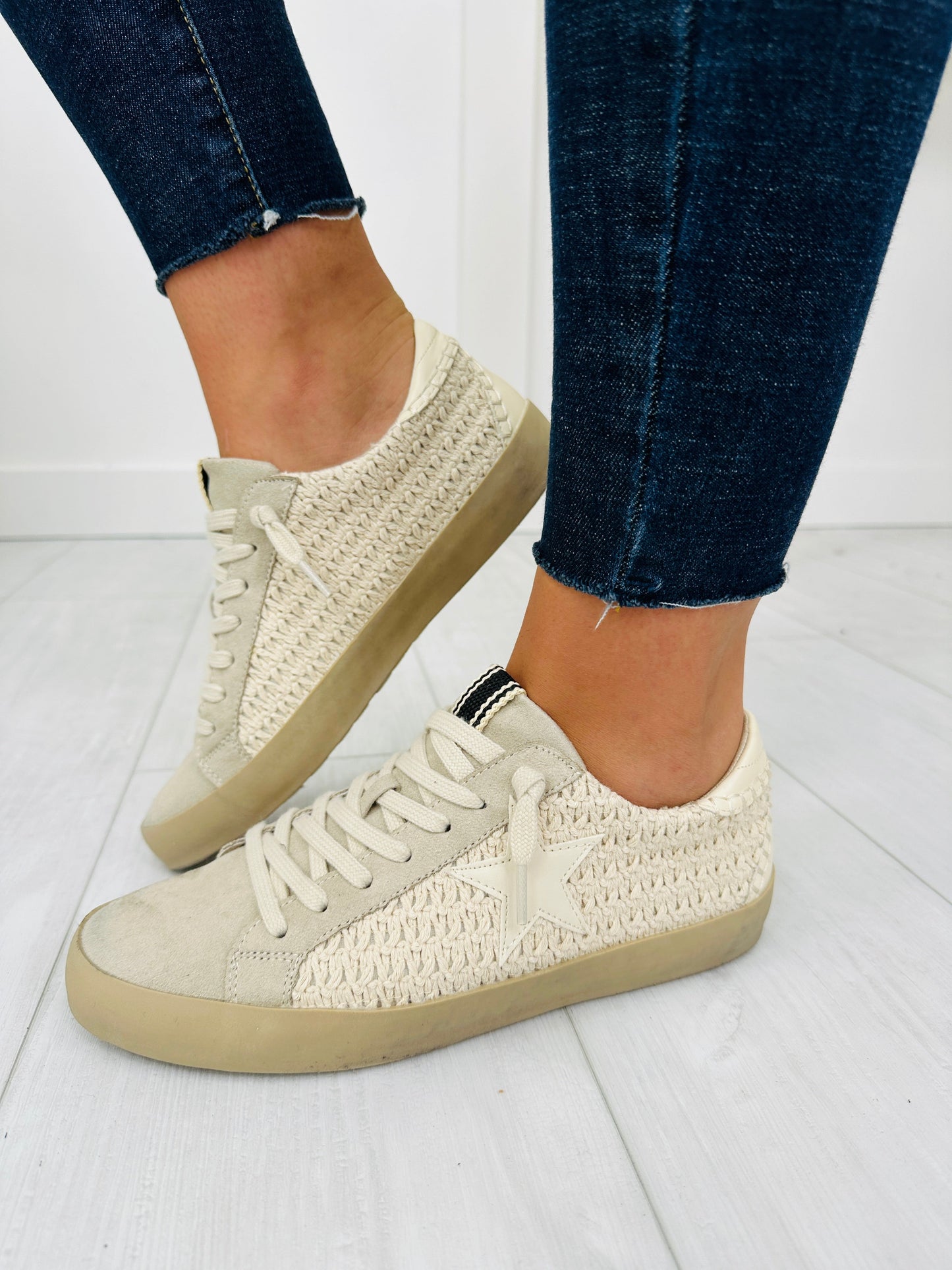 Counting Constellations Sneakers In Bone Woven