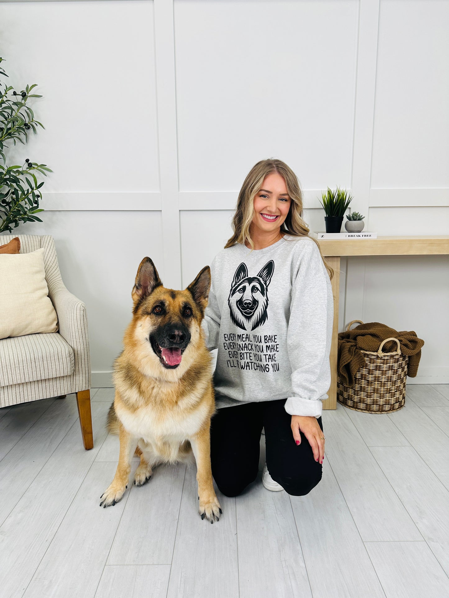 I'll Be Watching You Graphic Crewneck Sweatshirt