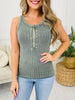 Bright And Buttoned Tank Top- Multiple Colors!
