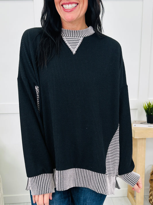 Ribbed Radiance Sweater