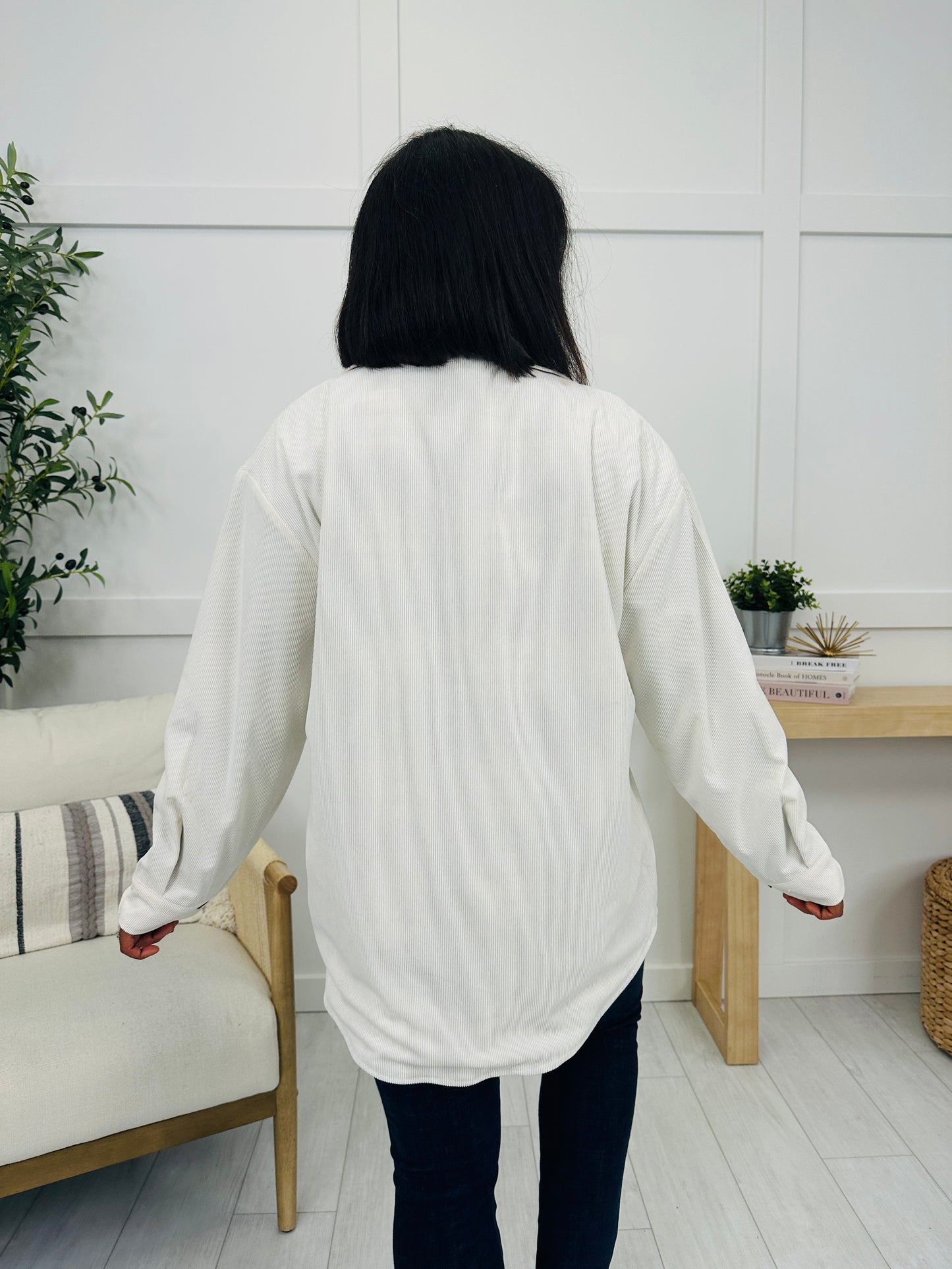 Wildfire Heart Flannel in Blue/Beige