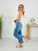 Easy Everyday Cropped Palazzo Tummy Control Jeans