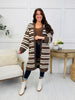 Autumn Avenue Cardigan In Choco Multi