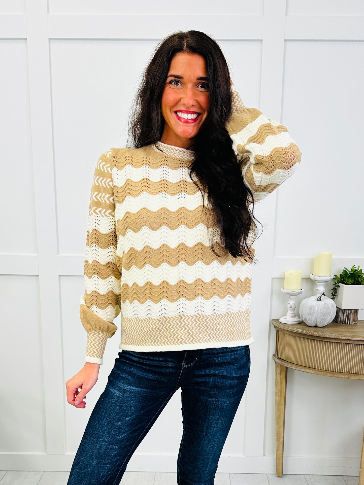 All The Right Waves Sweater