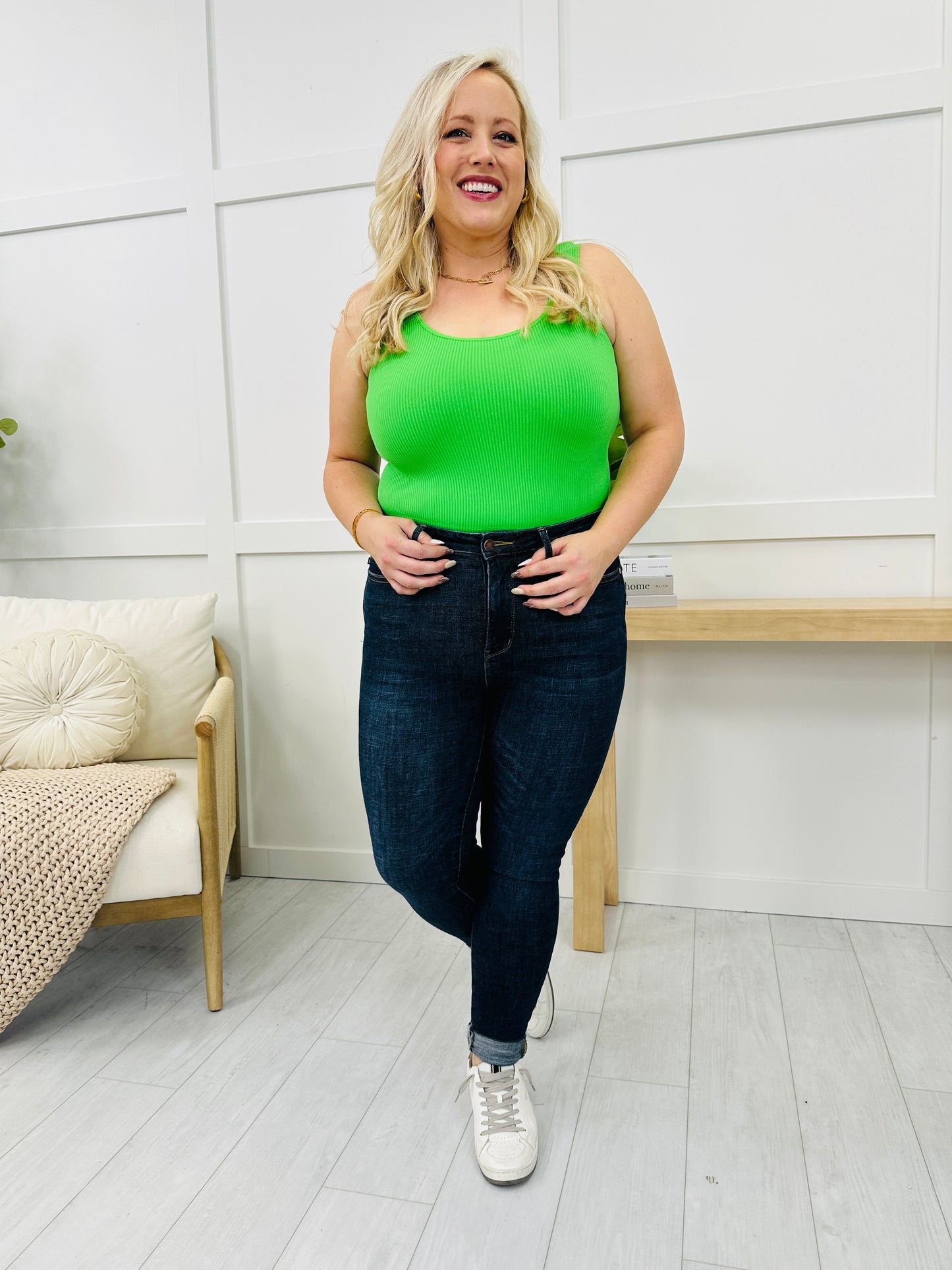 RESTOCK! REG/CURVY Reversible Ribbed Seamless Shapewear Tank Top- Multiple Colors!