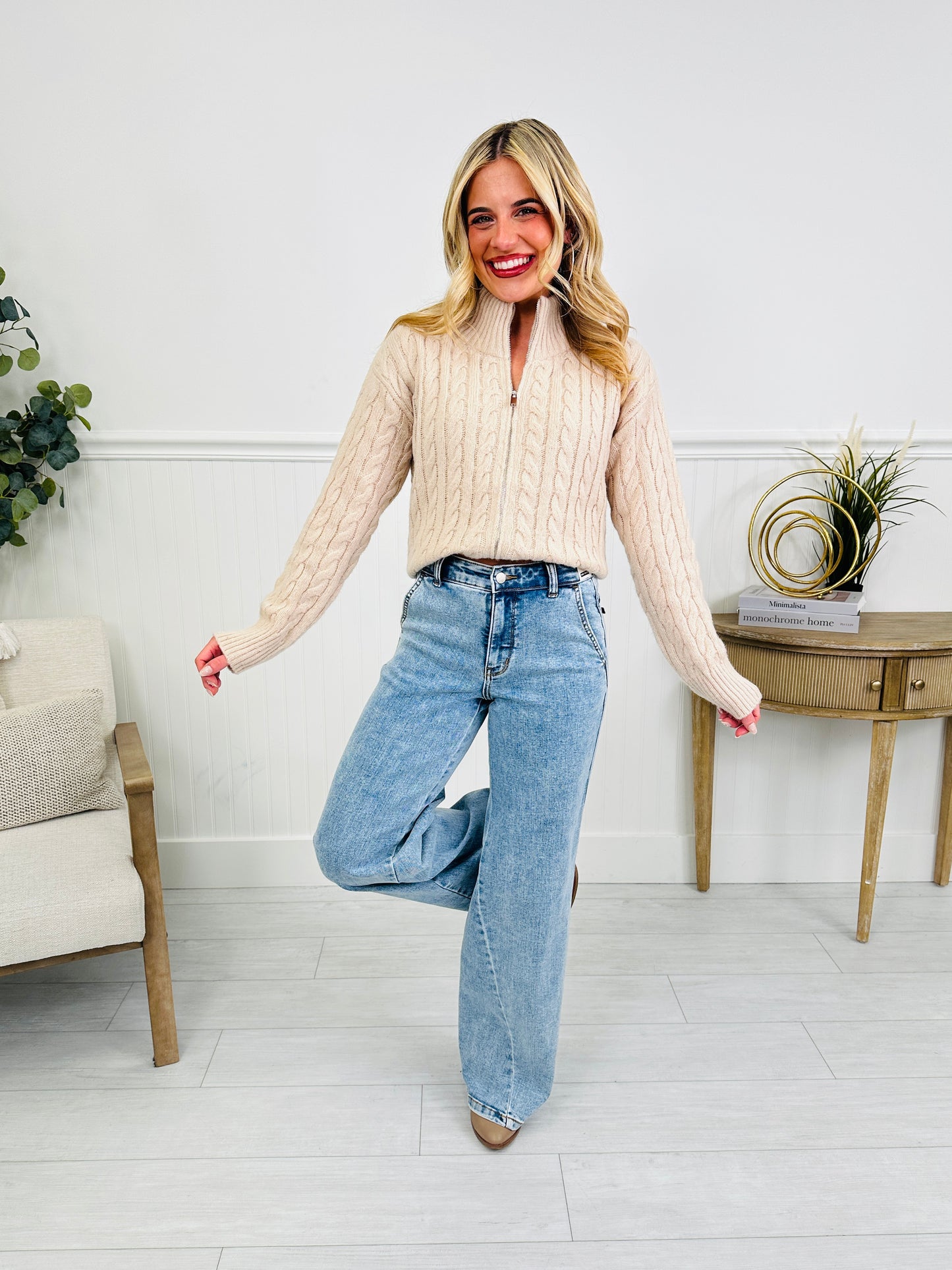 Judy Blue Forever Favorite Retro Wide Leg Jeans