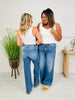 Tied Up in Style Tummy Control Wide Leg Jeans
