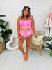 High Rise Reversible Swim Bottoms In Harbor Pink