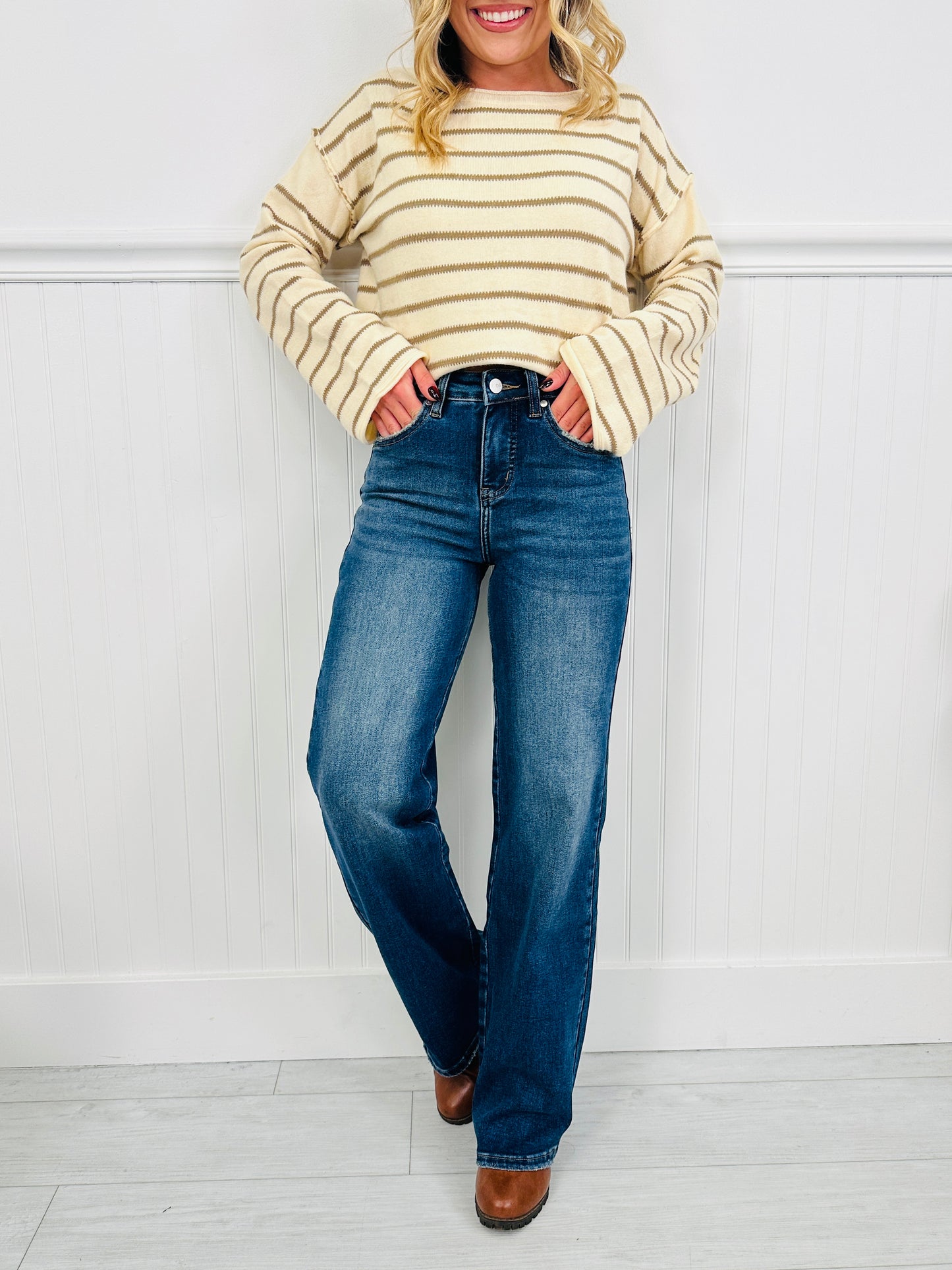 All About You Straight Leg Tummy Control Jeans in Three Inseams