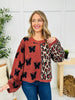 All Mixed Up Sweater in Rust Leopard