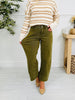 Olive You More Tummy Control Barrel Jeans
