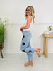 Heart Eyes Tummy Control Cropped Wide Leg Jeans