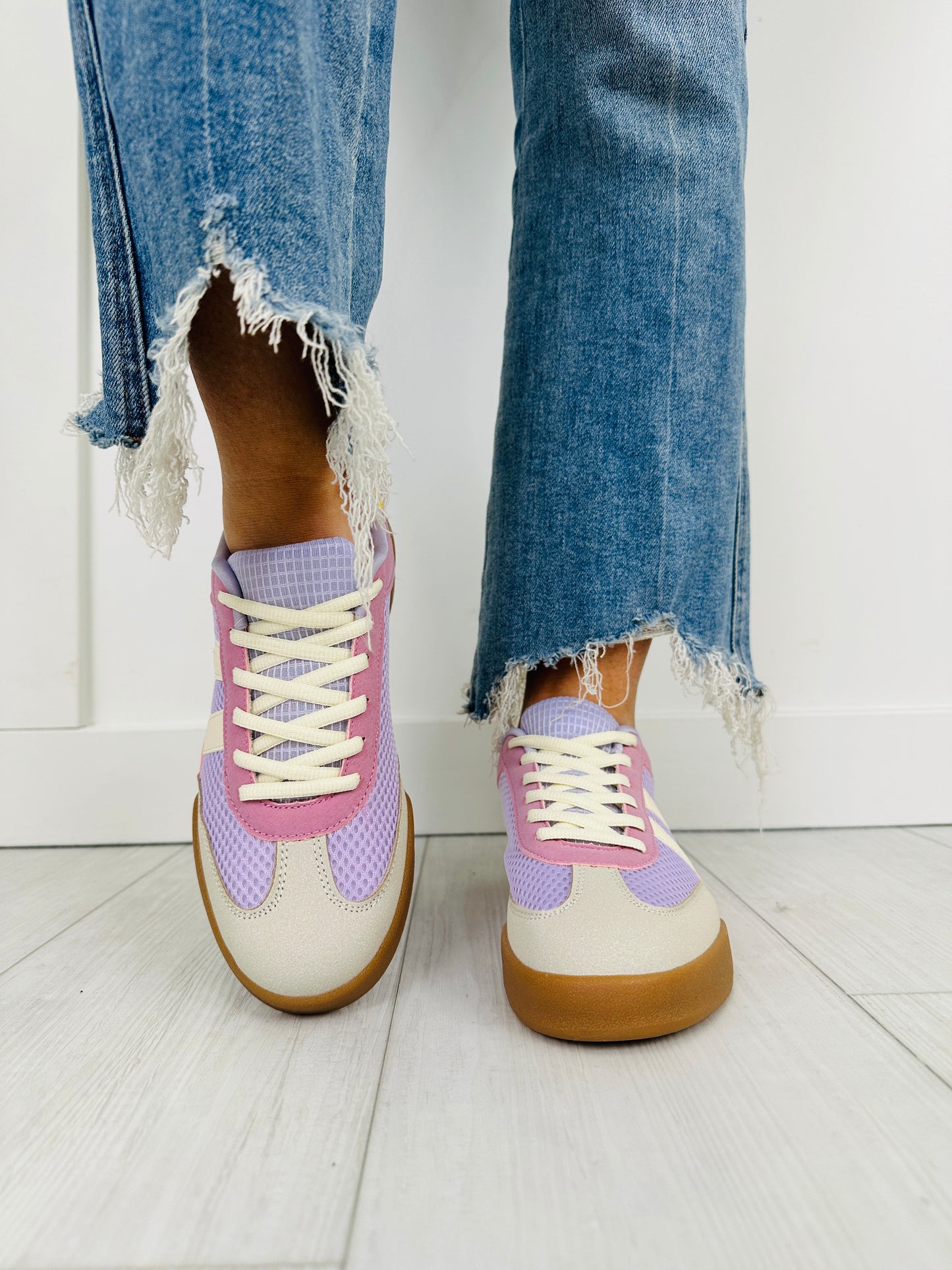 Harmony Blend Sneakers In Beige Lilac