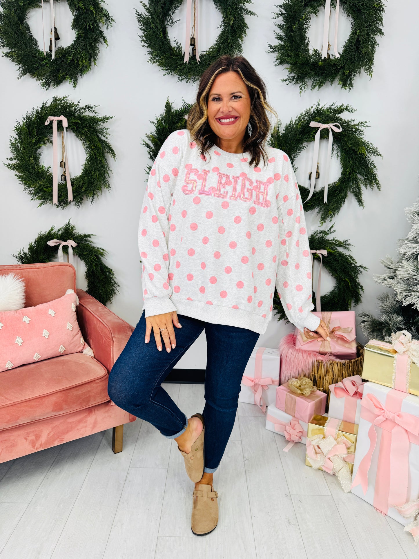 Sleigh The Holiday Crewneck