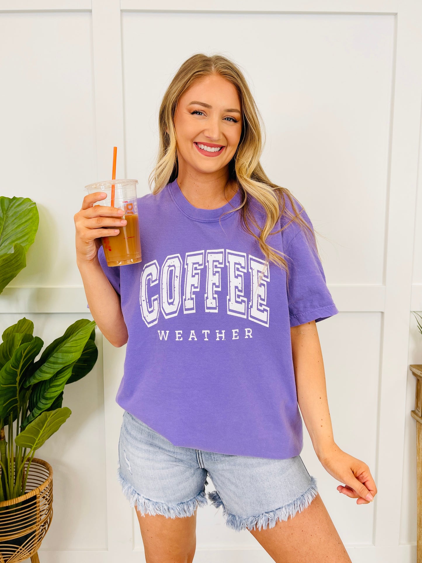 Coffee Weather Graphic Tee in Multiple Colors