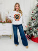Holly Jolly Dog Mama Graphic Crewneck Sweatshirt