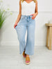 Sunflower Season Tummy Control Wide Leg Cropped Jeans