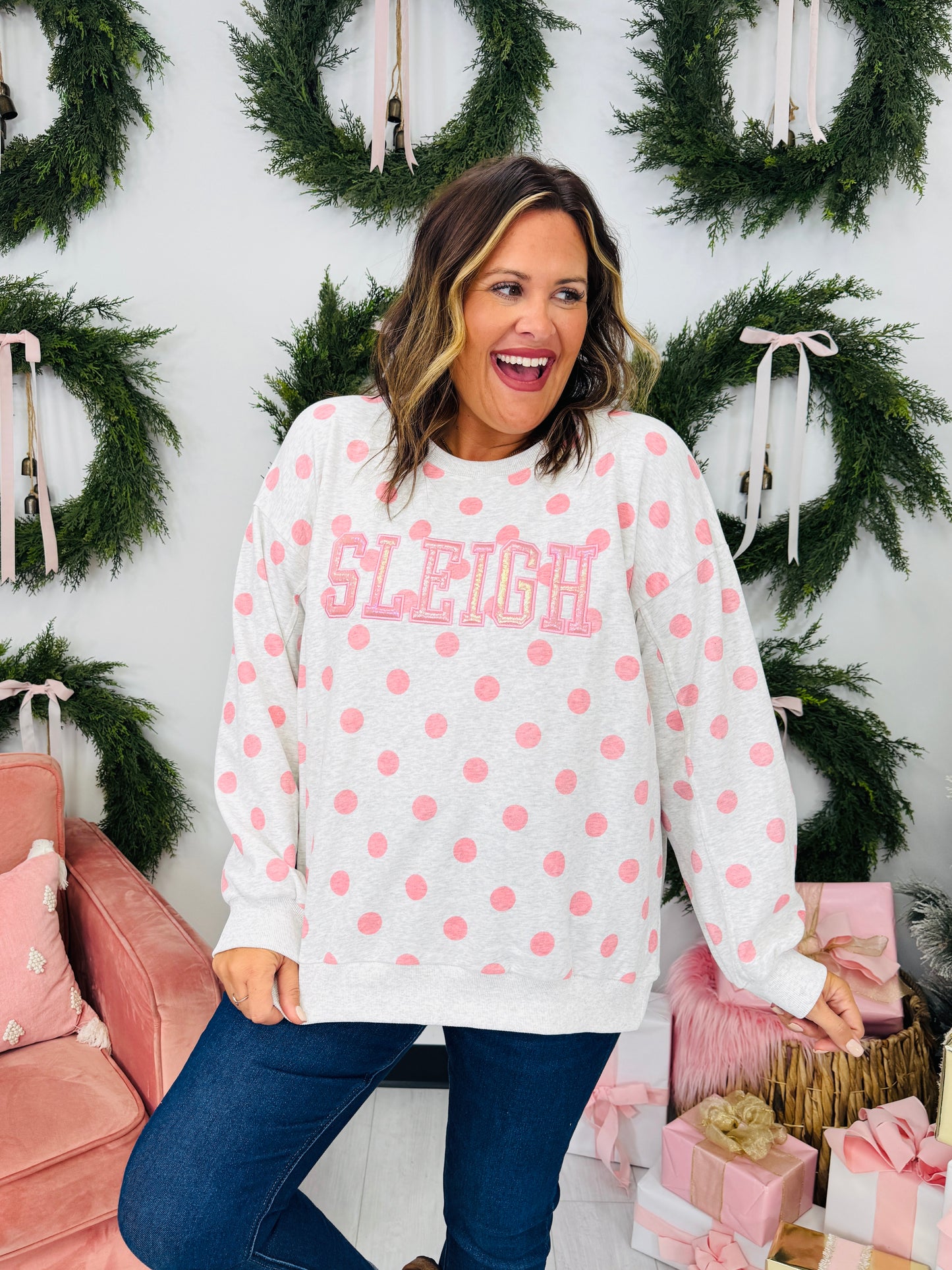 Sleigh The Holiday Crewneck