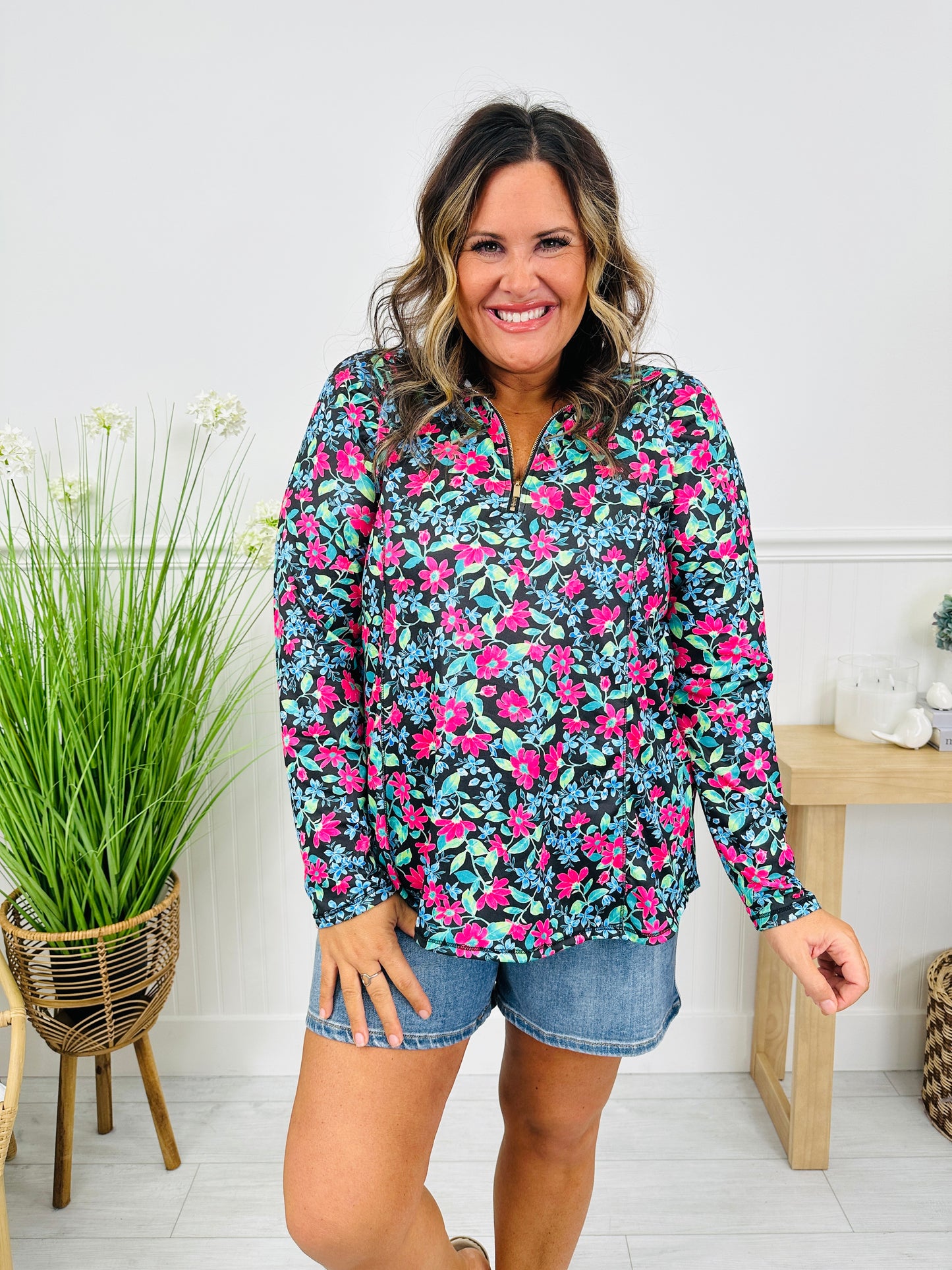 Where Spring Begins Top in Inlet Beach Print