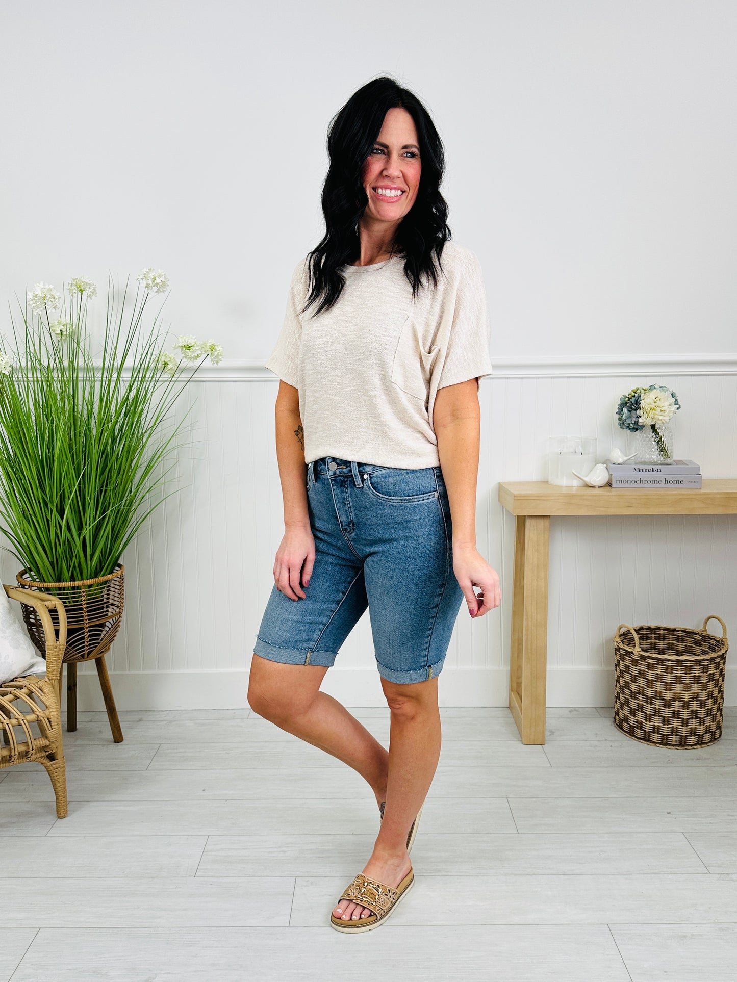 Basically Bermuda Tummy Control Shorts