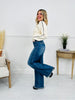 Judy Blue Touch of The Button Column Jeans