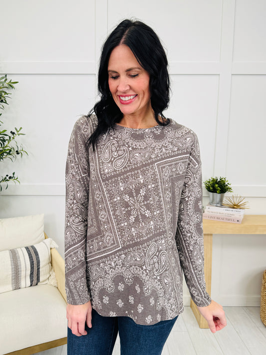 Wild About Cozy Top in Brown