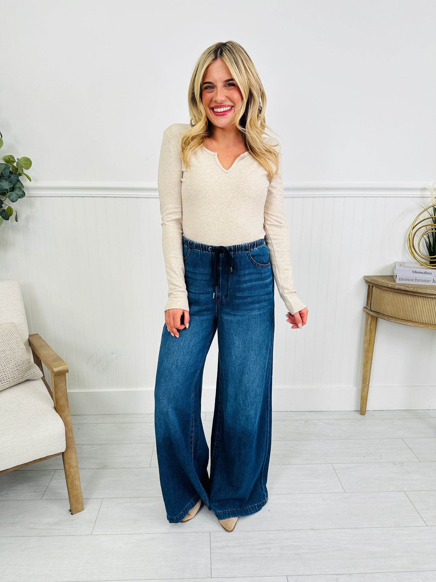 Judy Blue Light As A Featherweight Palazzo Jeans